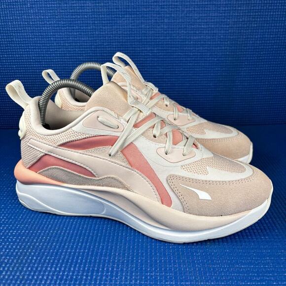 🔴 PUMA RS-CURVE TONES Women`s Size 8.5 Pink White Running Shoes 375783-02 - Picture 3 of 8